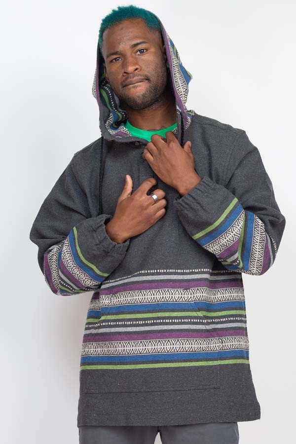 Woven Border Hoodie Silly Yogi