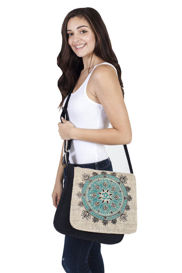 Hemp long shoulder bag