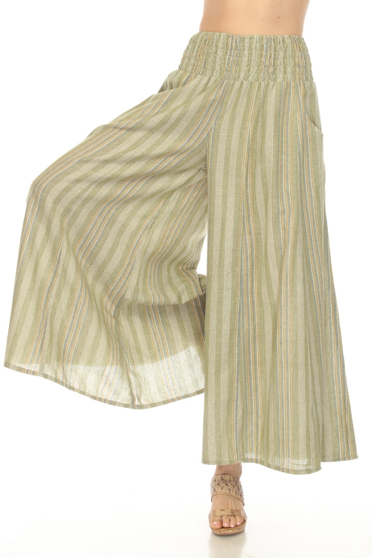 Striped Wide Leg Pants