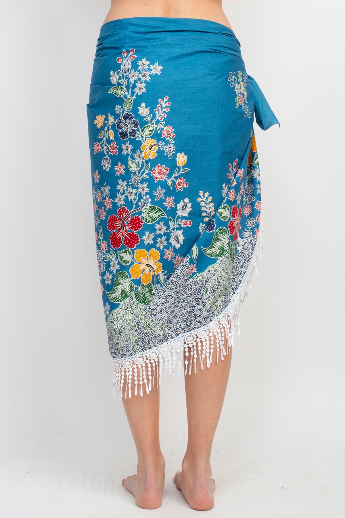 Fearless Floral Boho Chic Beach Pool Wrap Skirt