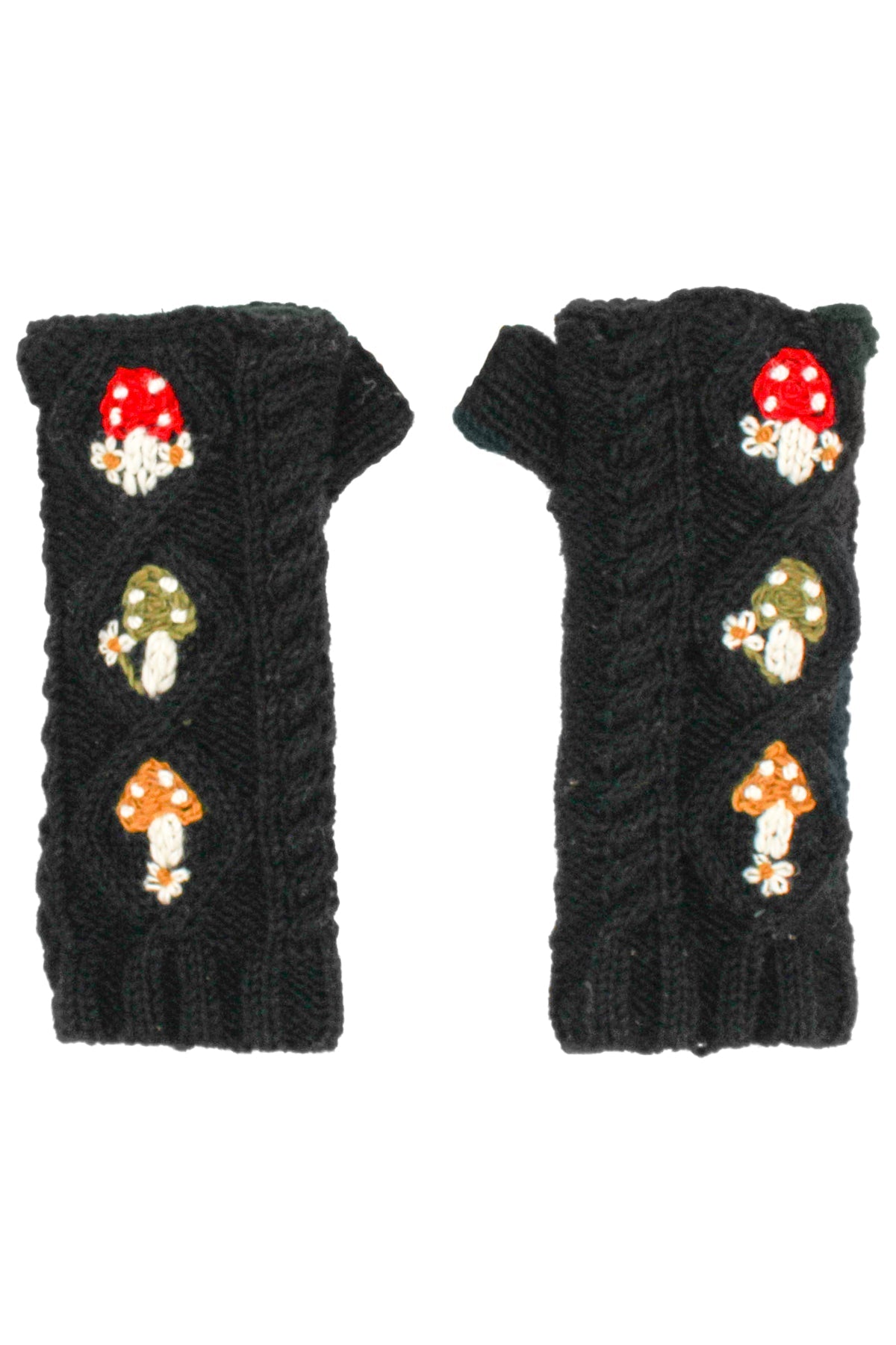 Cable Knit Mushroom Armwarmer