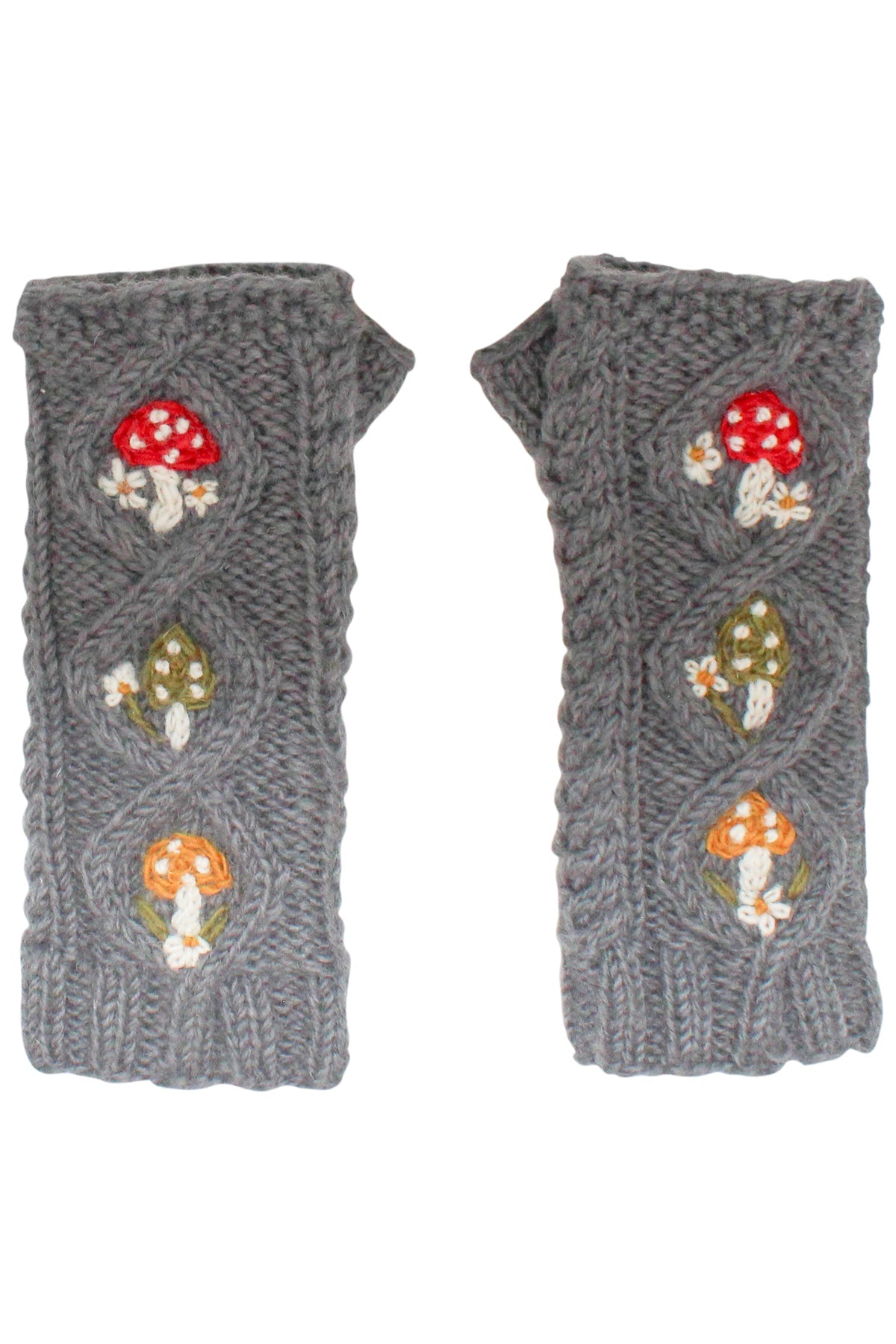 Cable Knit Mushroom Armwarmer