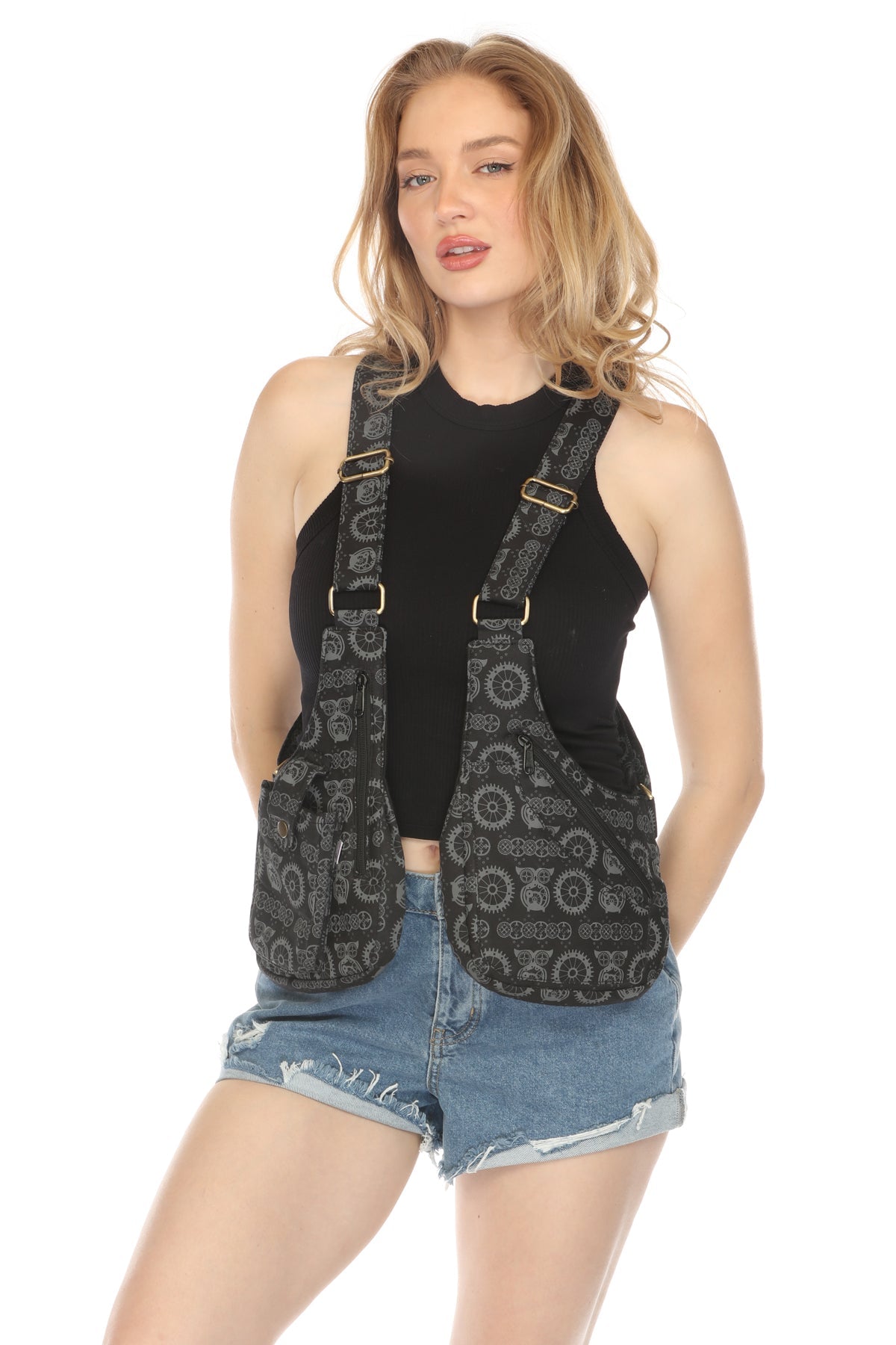 Steampunk Owl Festival Vest