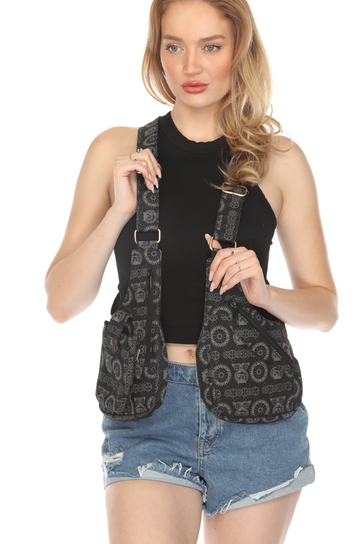 Steampunk Owl Festival Vest