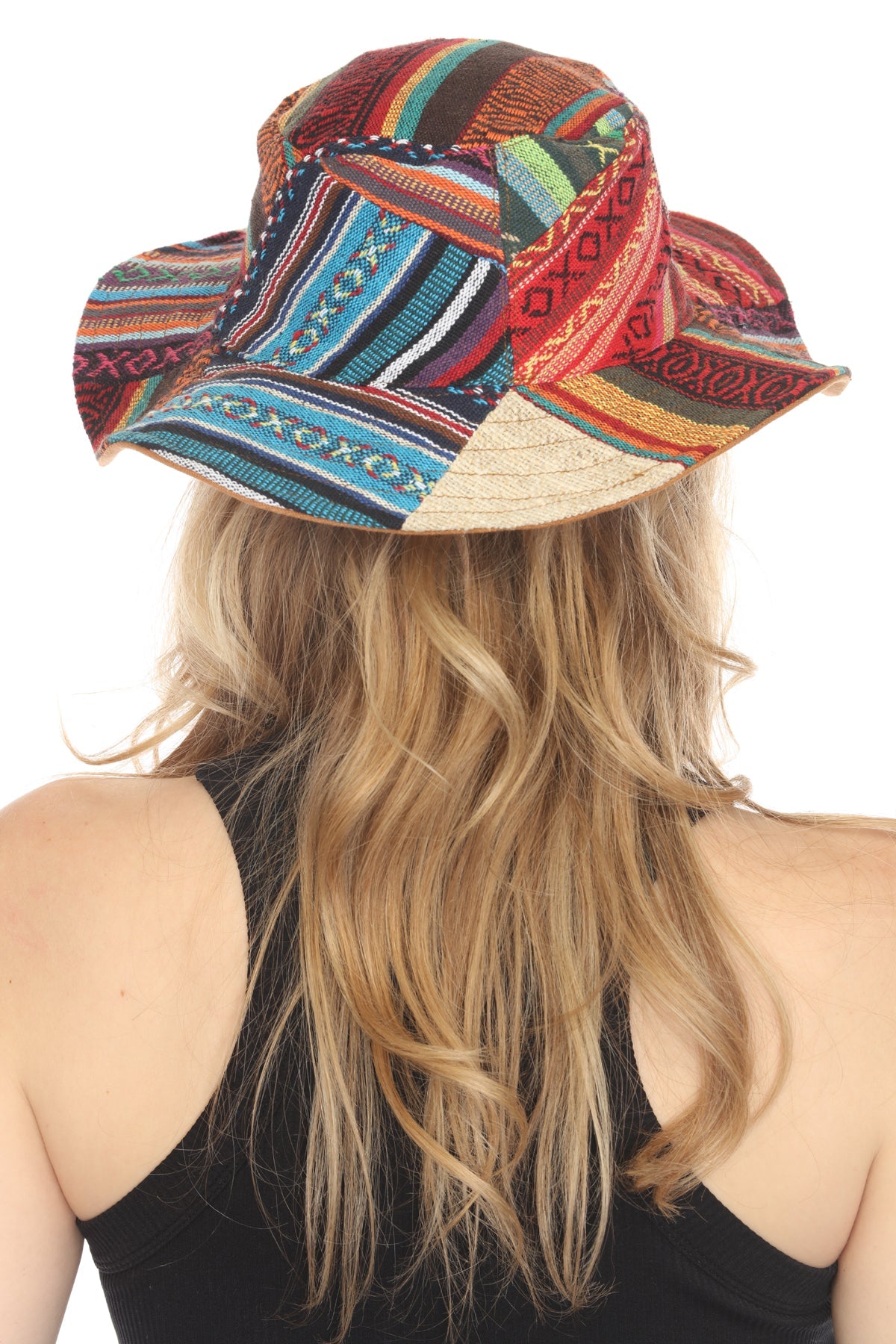 Hemp Cotton Patchwork Boonie Hat