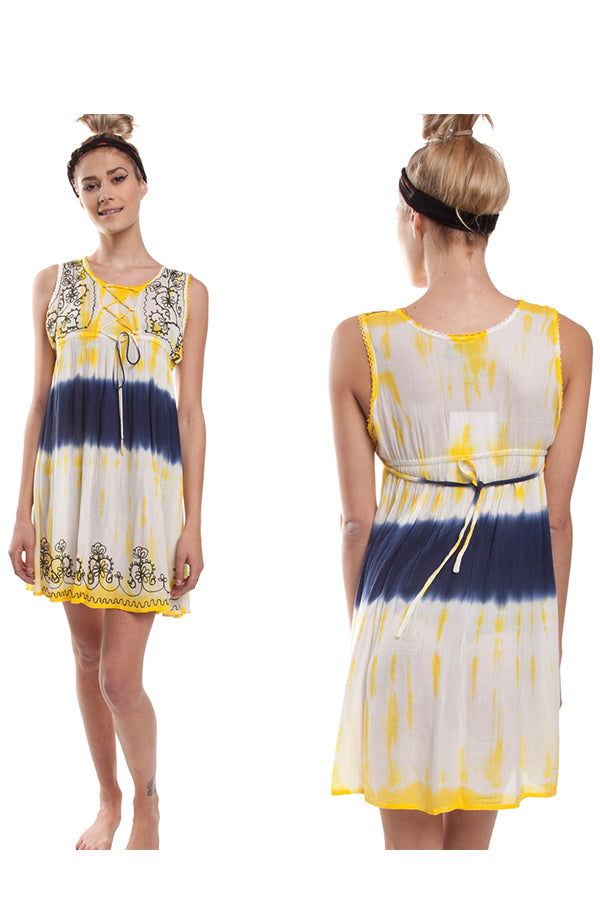 women's summer Tie-Dye Tunic top/beach dress