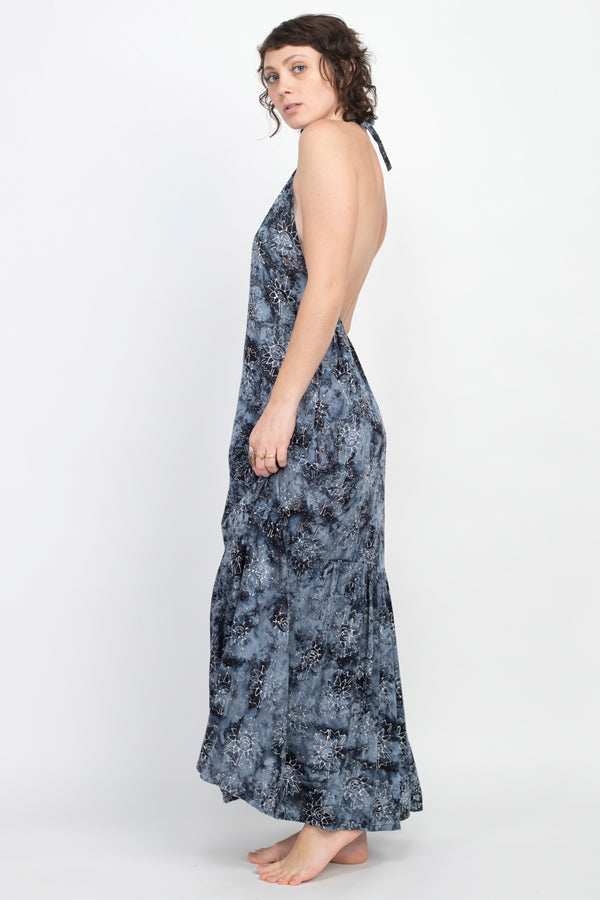 Batik Halter Maxi Dress