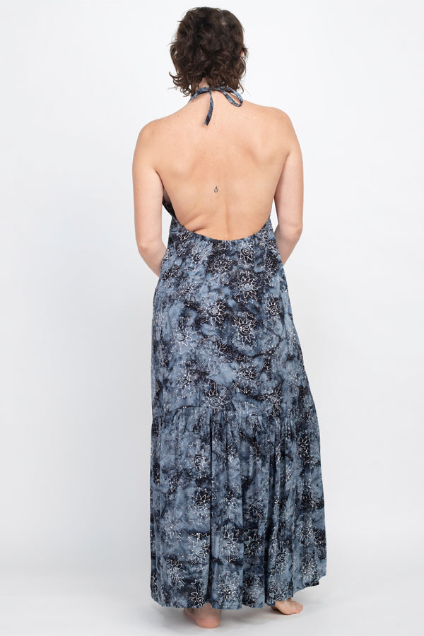 Batik Halter Maxi Dress