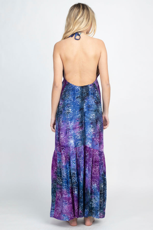 Batik Halter Maxi Dress