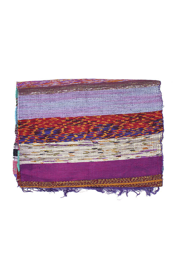 Handwoven Recycled Sari Runner Yoga Mat