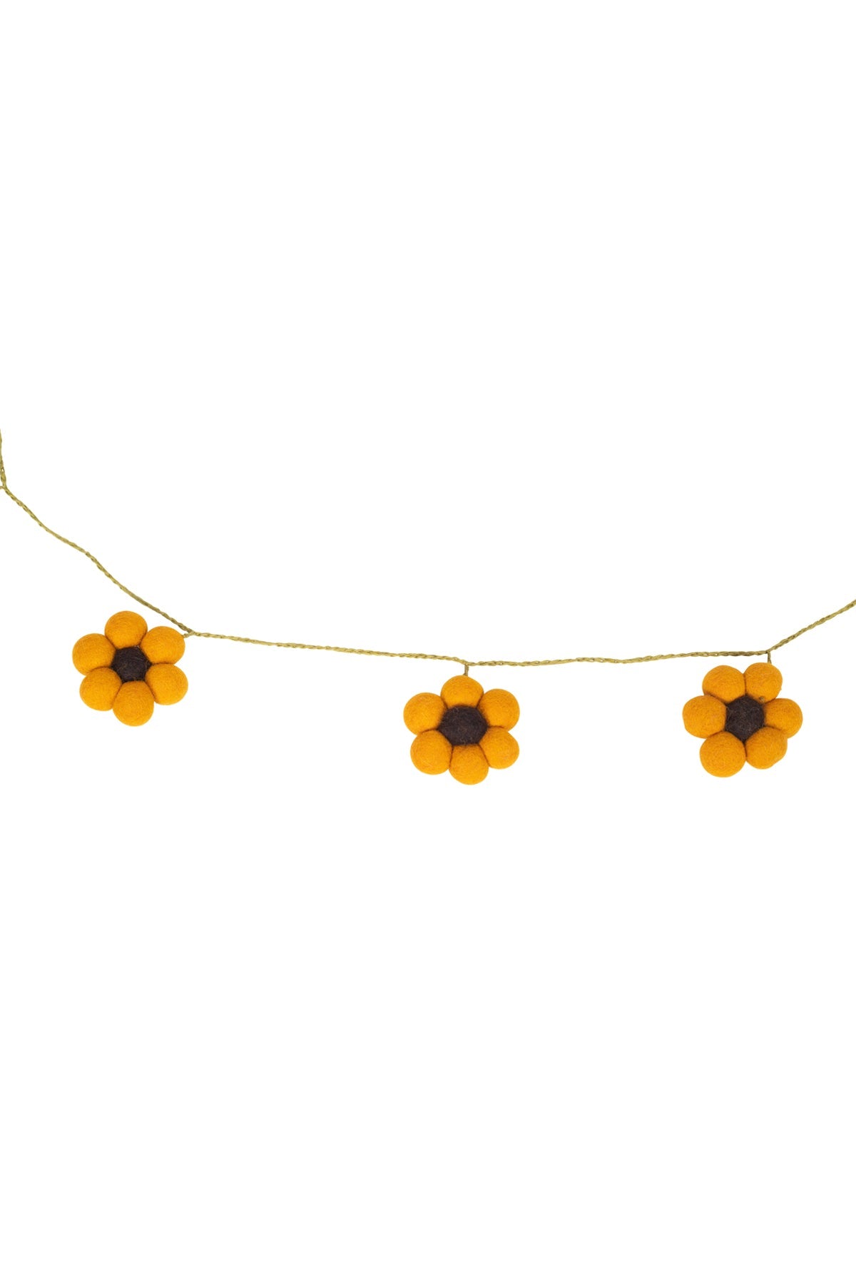 Felt Flowers Garland