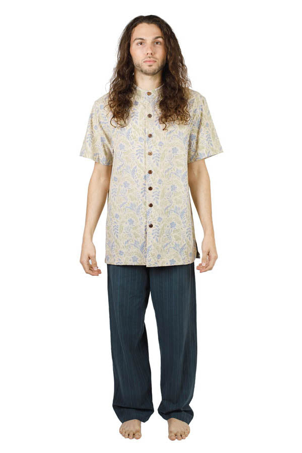 Boho Jungle Cotton Button Down Kurta