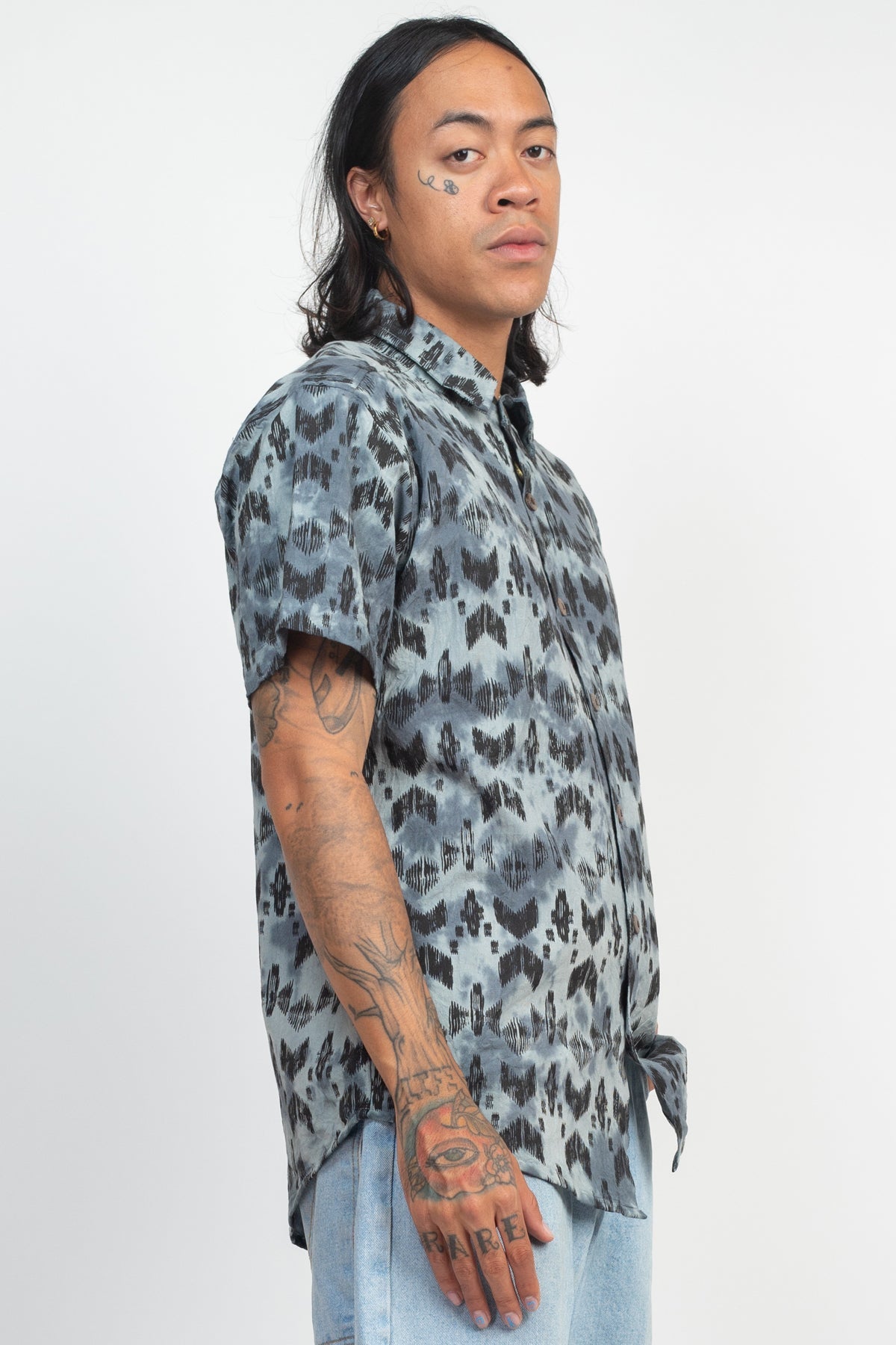 Tribal Ptn Tiedye BD Shirt