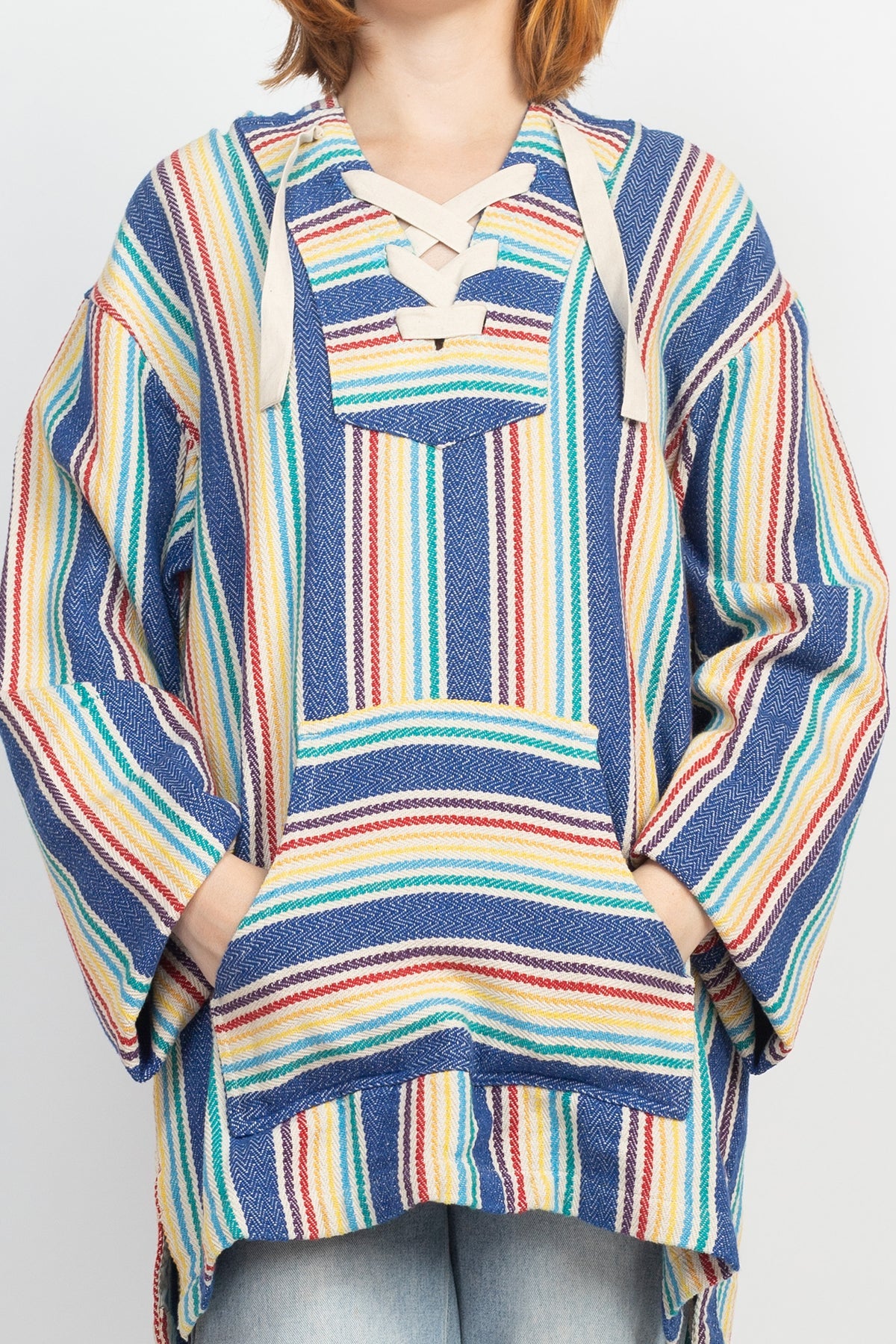 Rainbow Surf Baja Hoodie