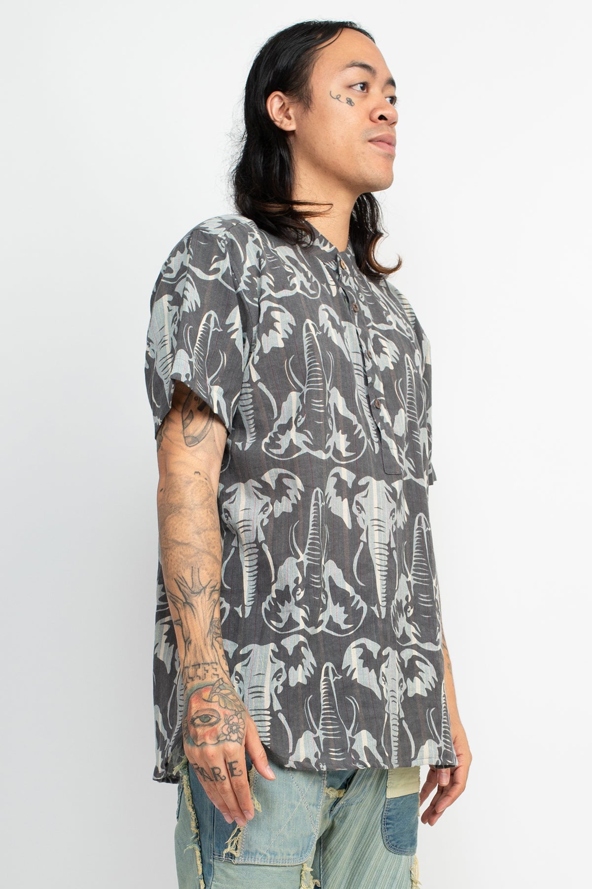 Elephant Head Henley Shirt