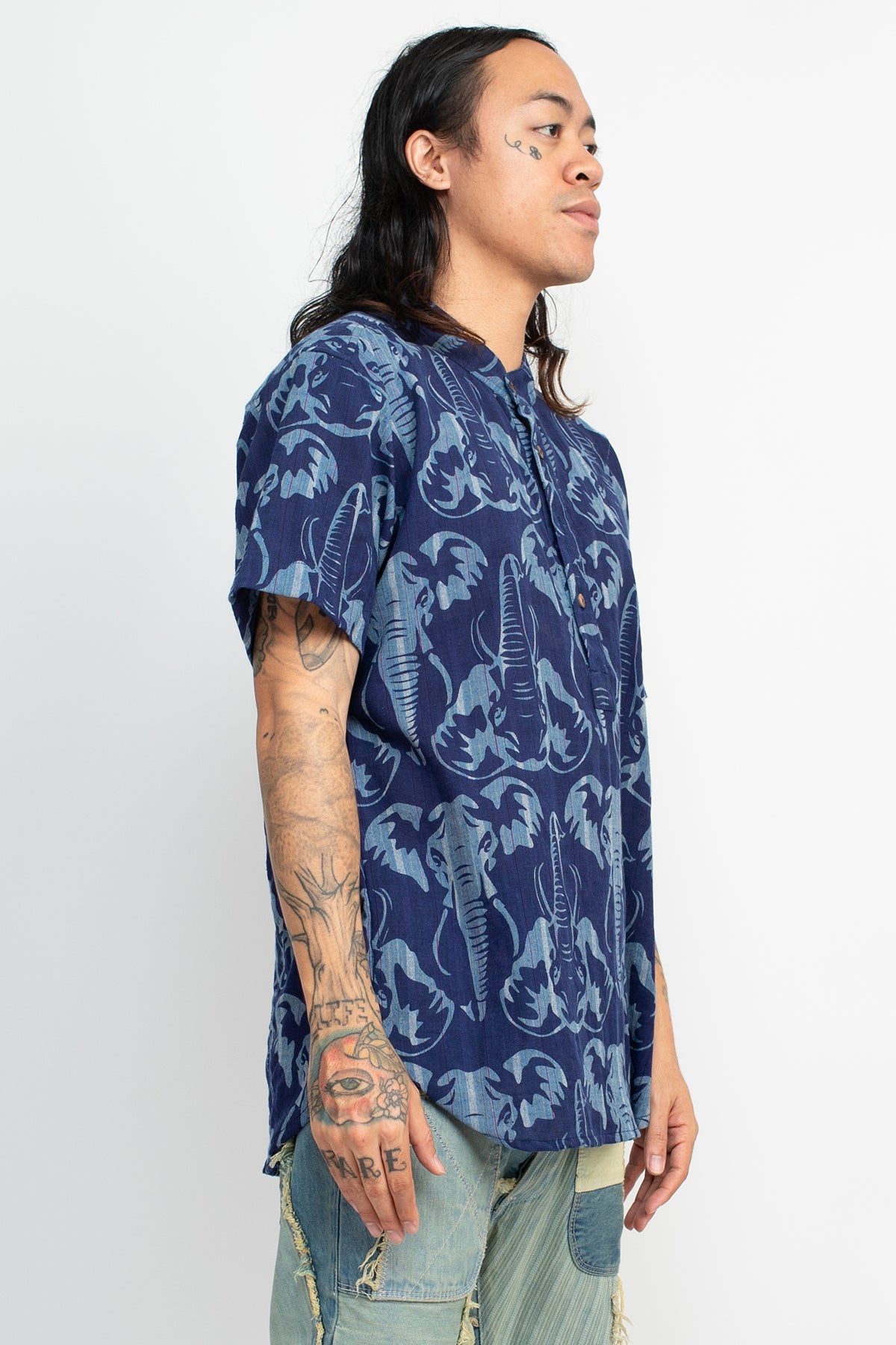 Elephant Head Henley Shirt