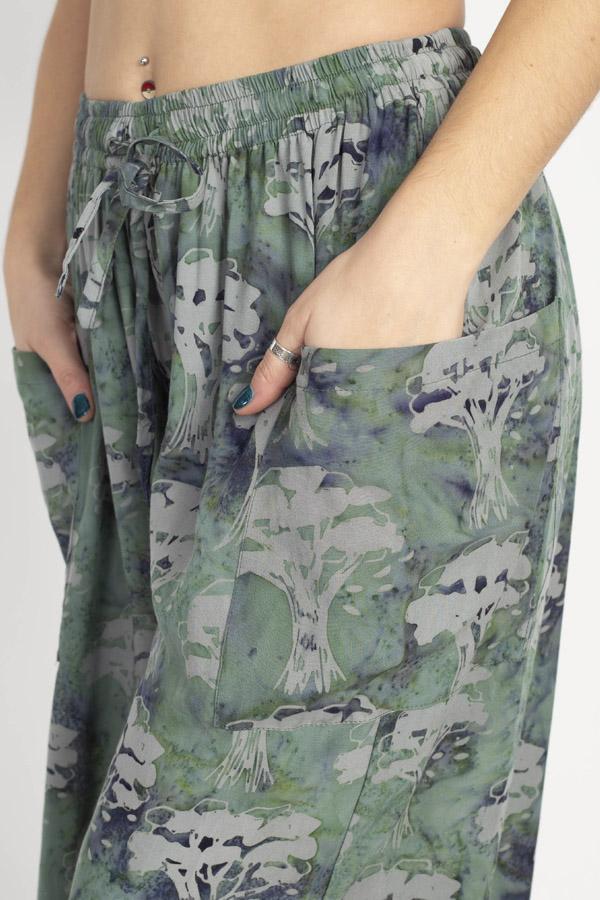 Tree of Life Oversized Crop Pants