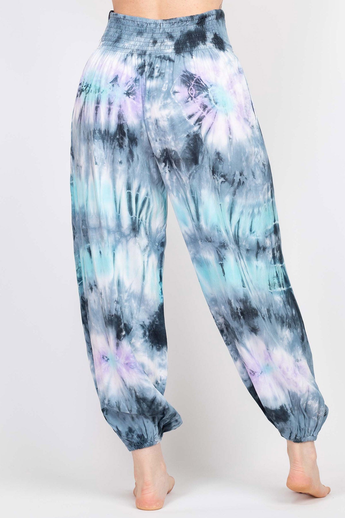 Unisex Jewel Tie-dye Harem Pants