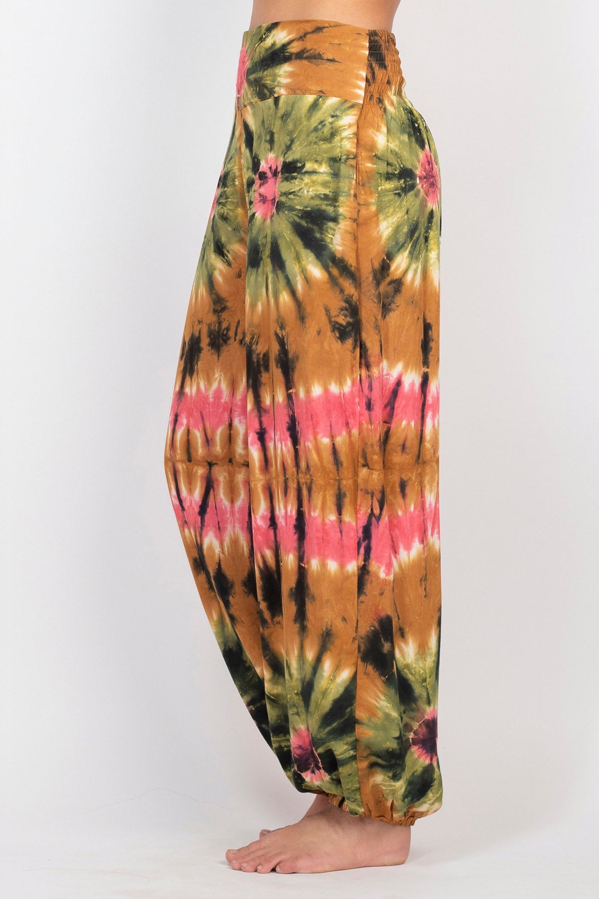 Unisex Jewel Tie-dye Harem Pants