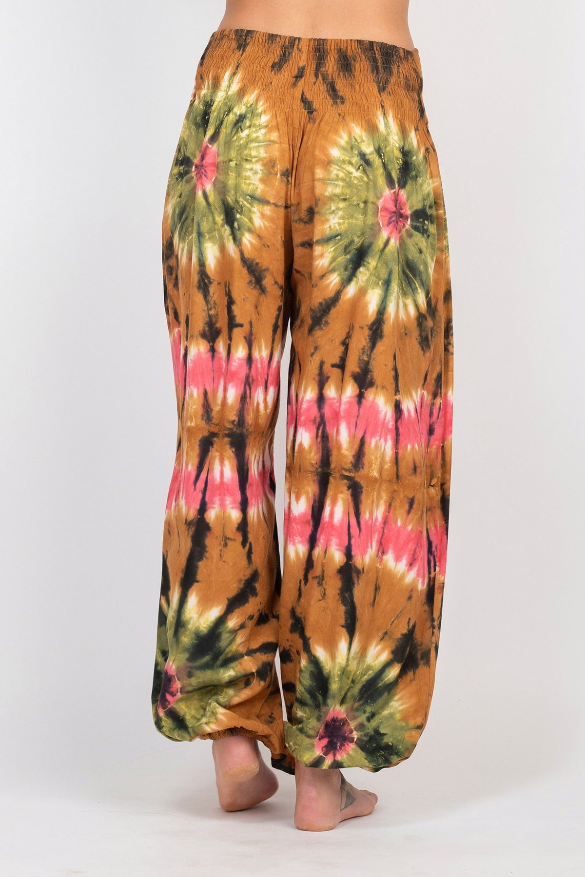 Unisex Jewel Tie-dye Harem Pants