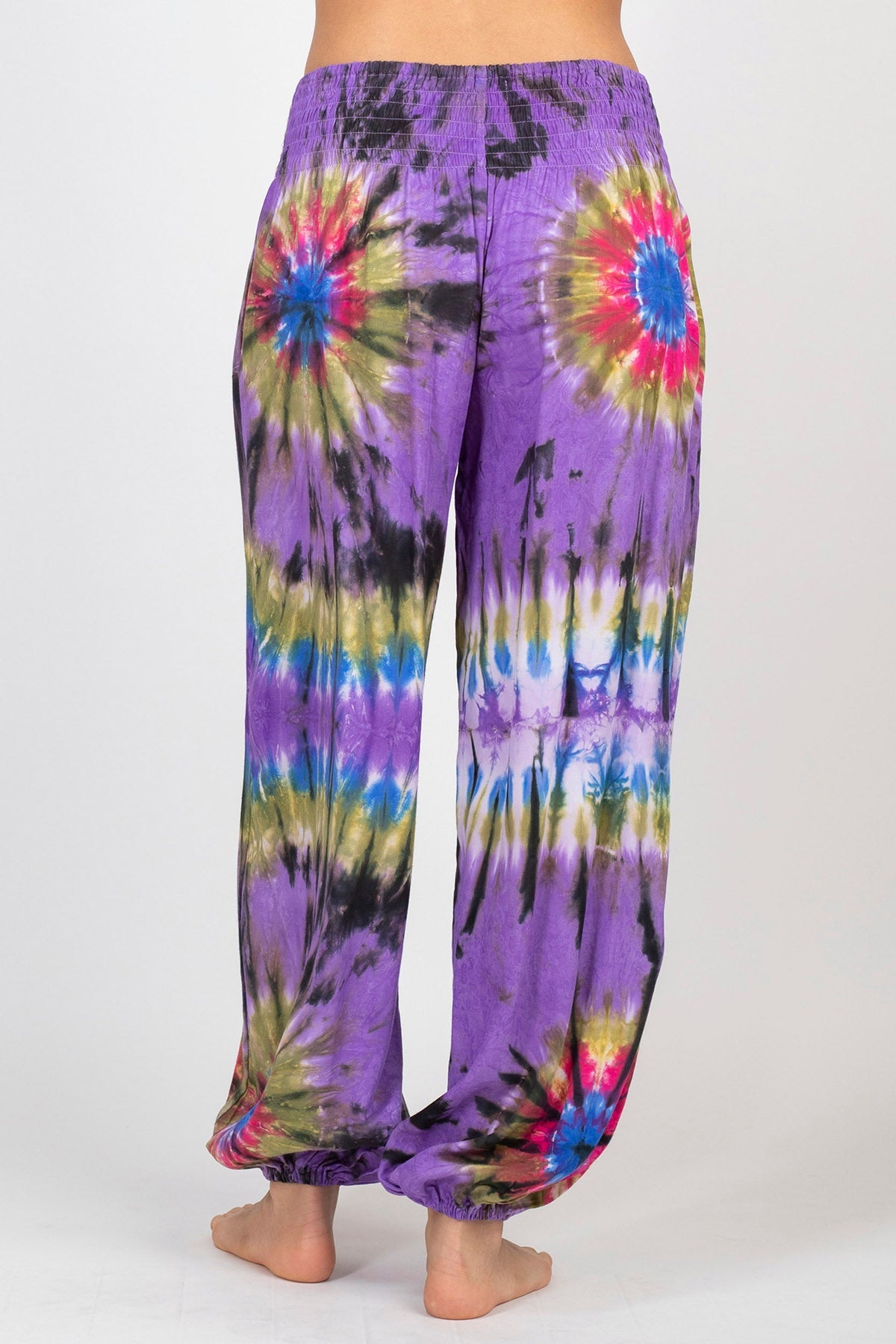 Unisex Jewel Tie-dye Harem Pants