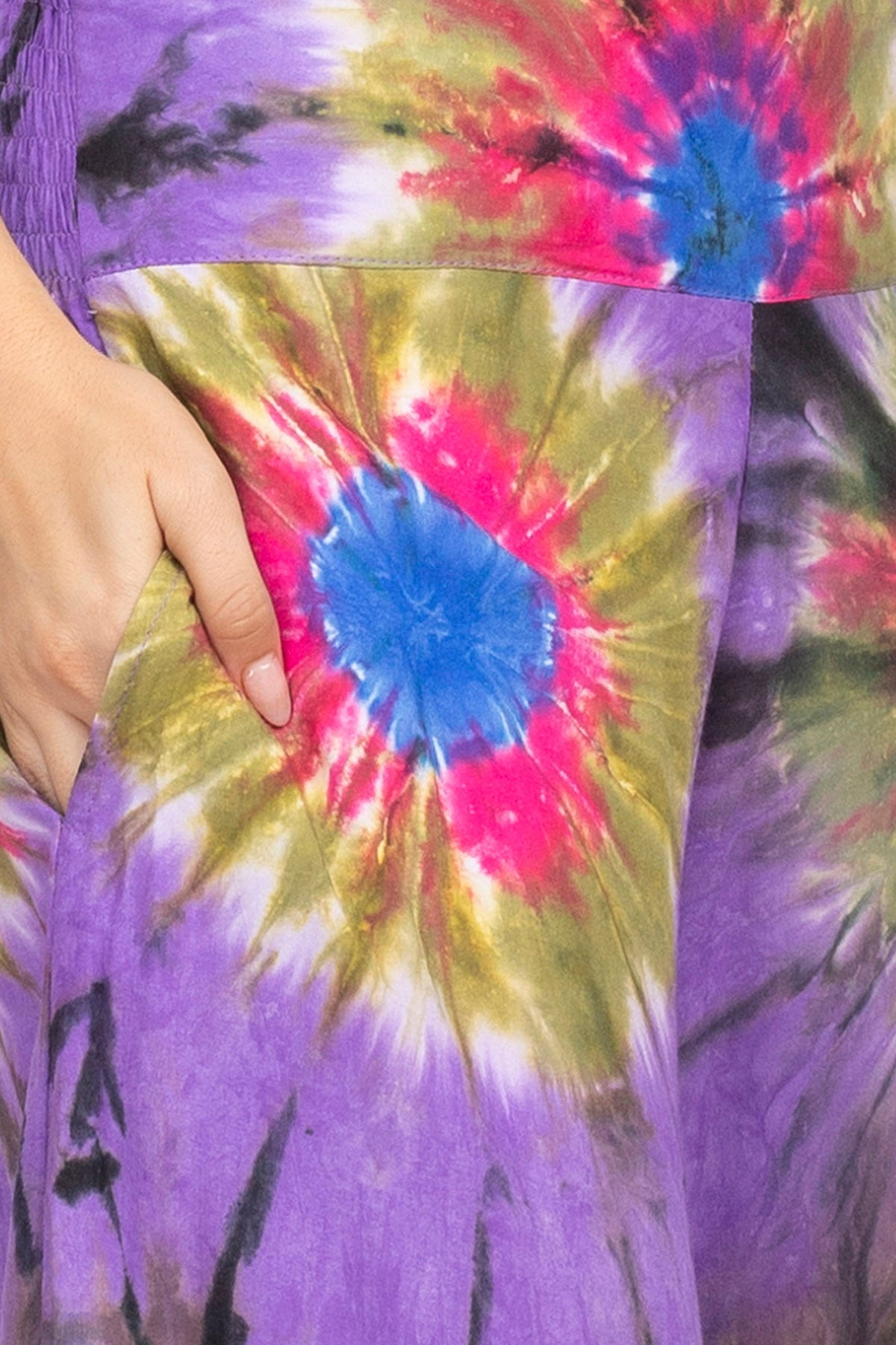 Unisex Jewel Tie-dye Harem Pants