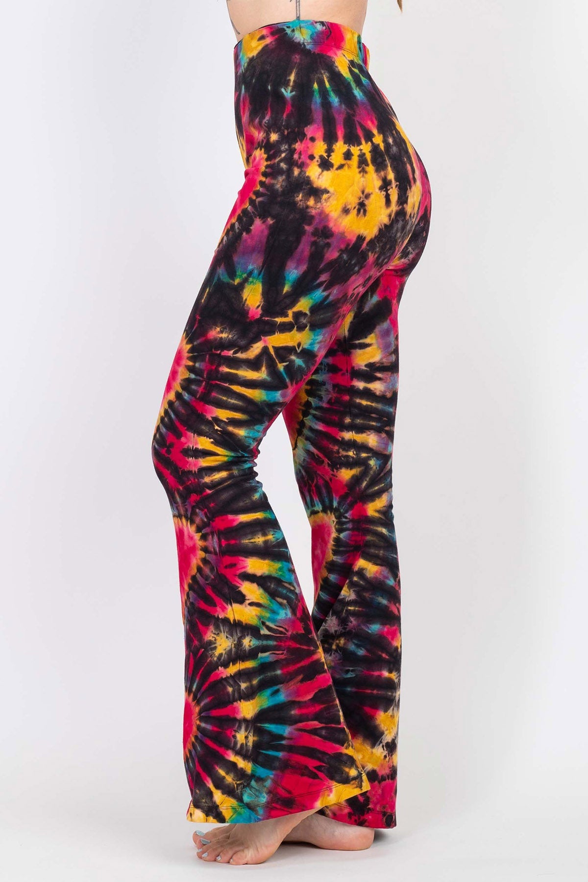 Tie-Dye Organic Cotton Belly Bottom Pants