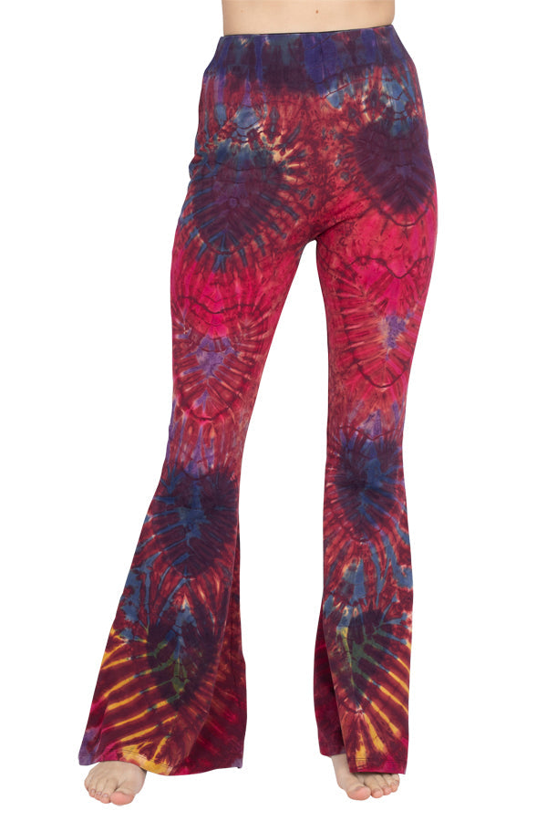 Tie-Dye Organic Cotton Belly Bottom Pants