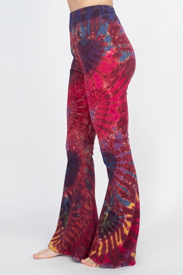 Tie-Dye Organic Cotton Belly Bottom Pants