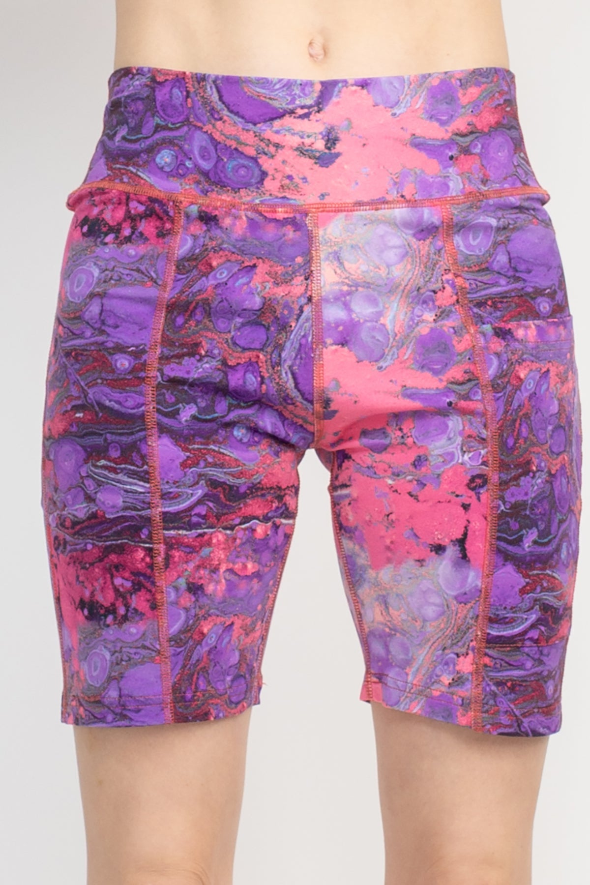 Psychadelic Marble Bike Shorts