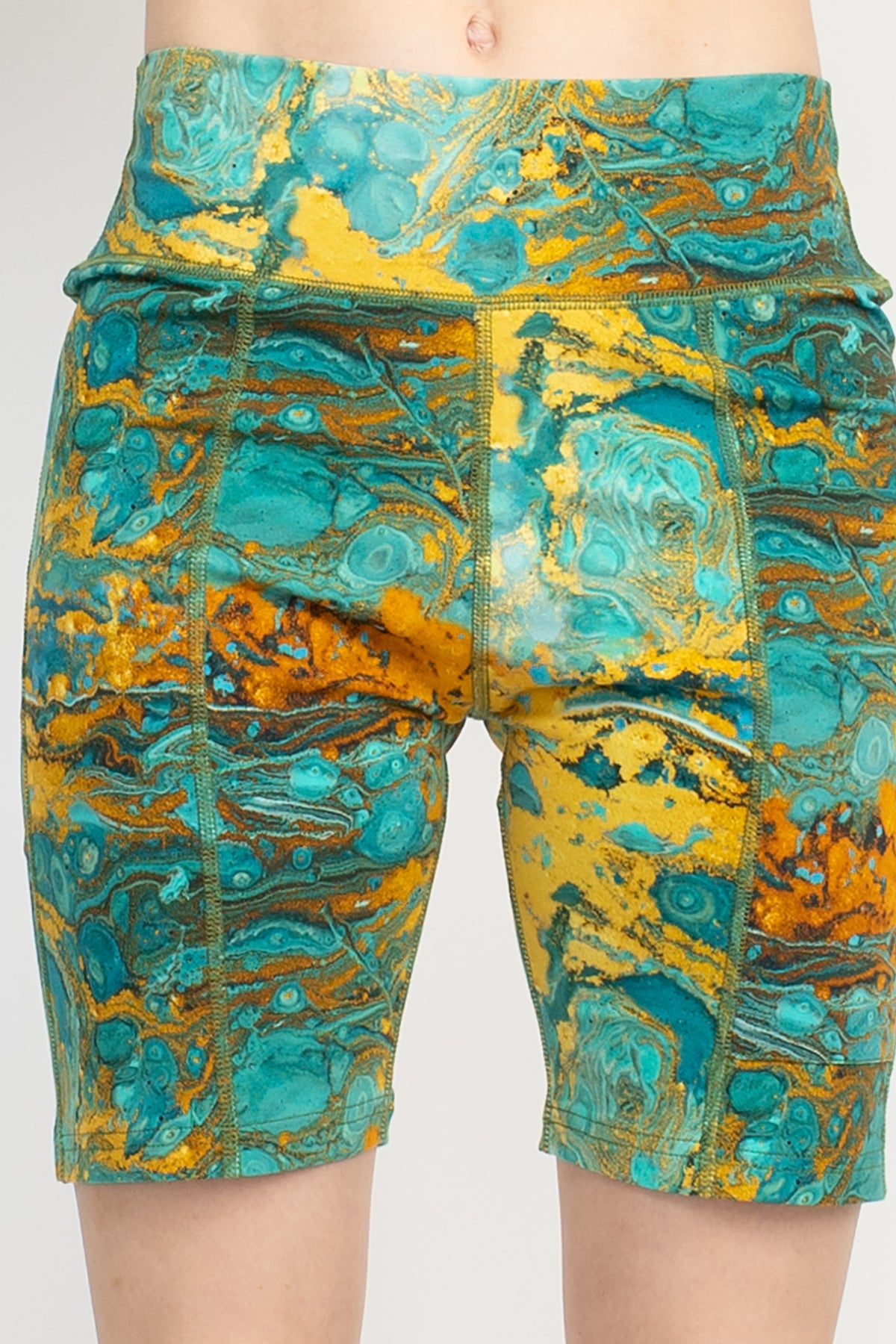 Psychadelic Marble Bike Shorts