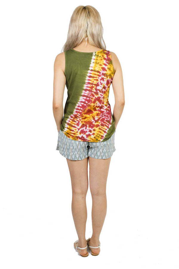 Tipsy Tie-Dye Bohemian Beach Tank