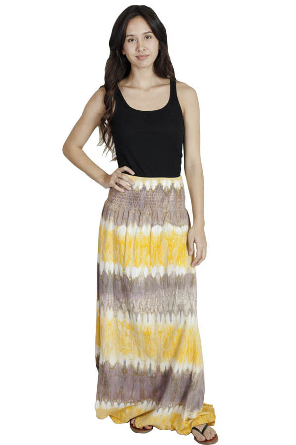 Women's Tie Dye Long Maxi Skirt