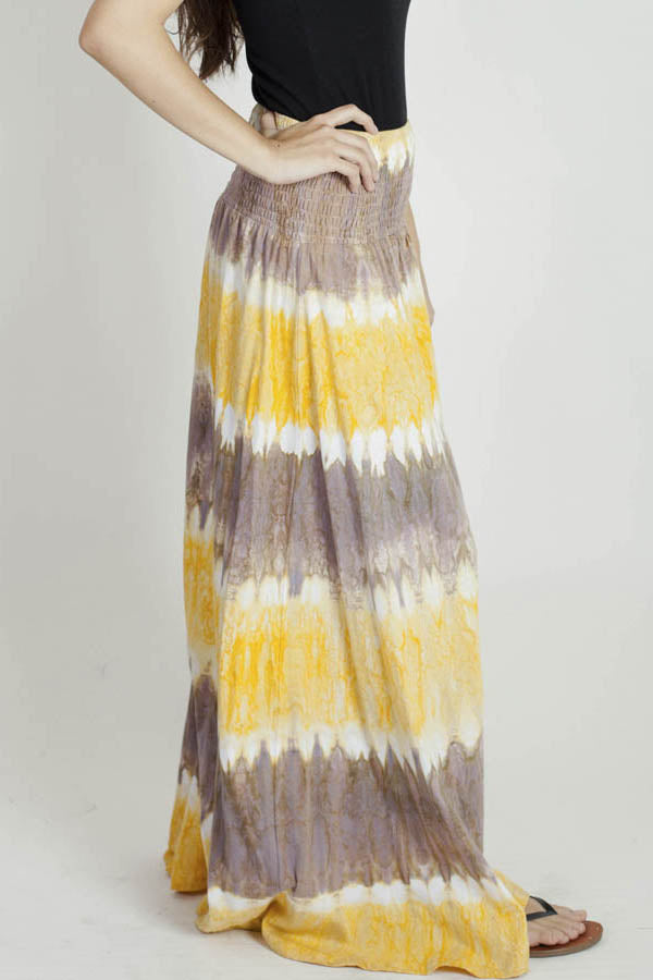 Women's Tie Dye Long Maxi Skirt