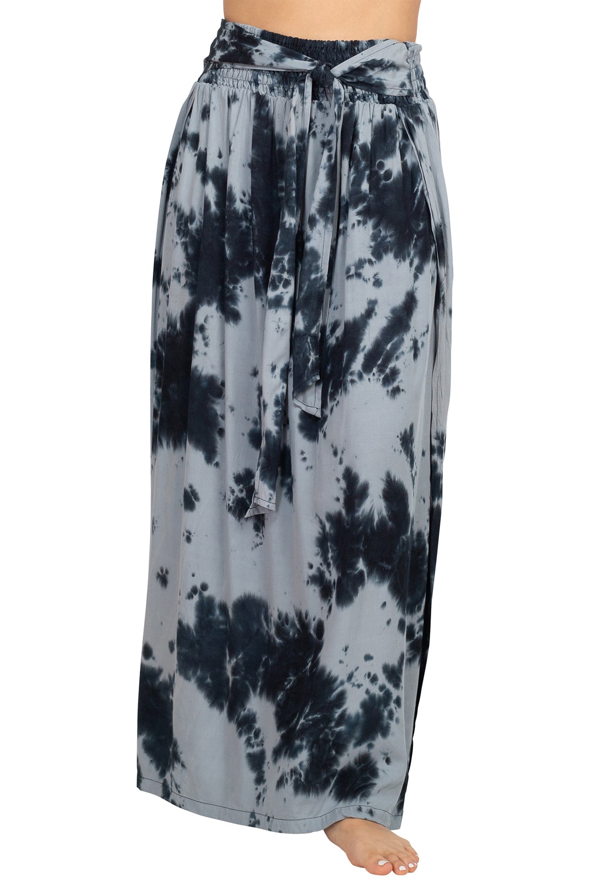 Tie-Dye Slit Sides Skirt