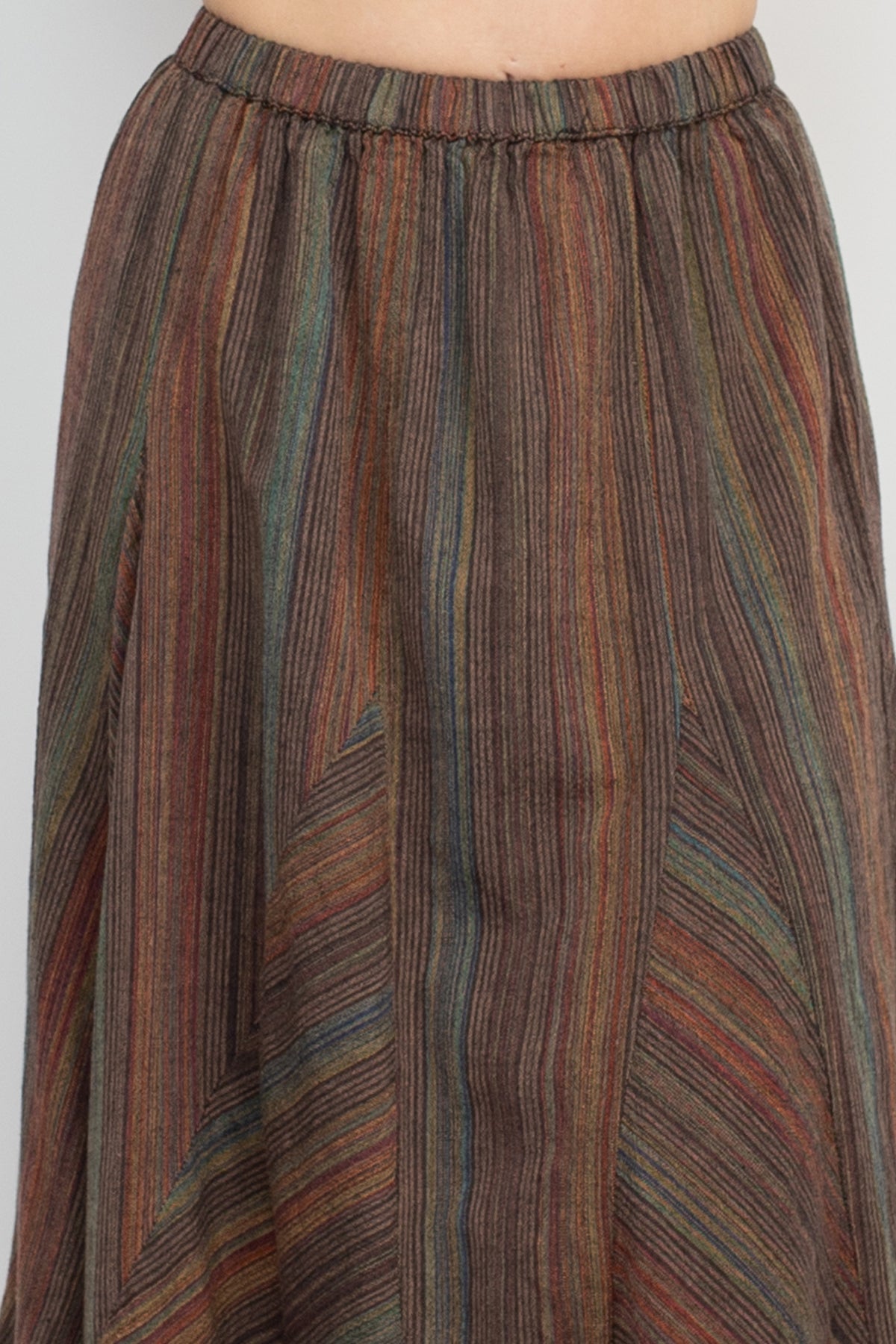 Twirl Striped Maxi Skirt