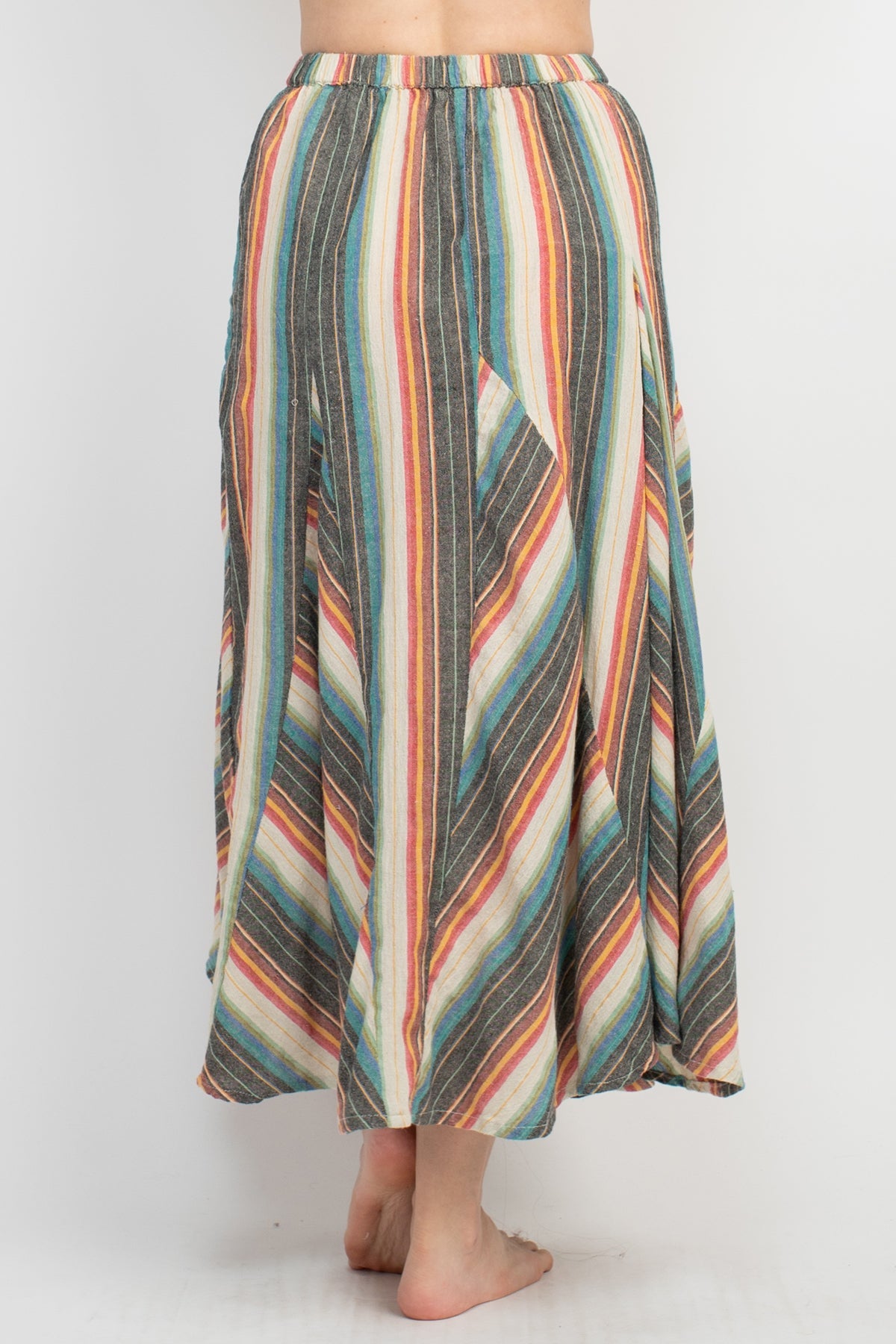 Twirl Striped Maxi Skirt