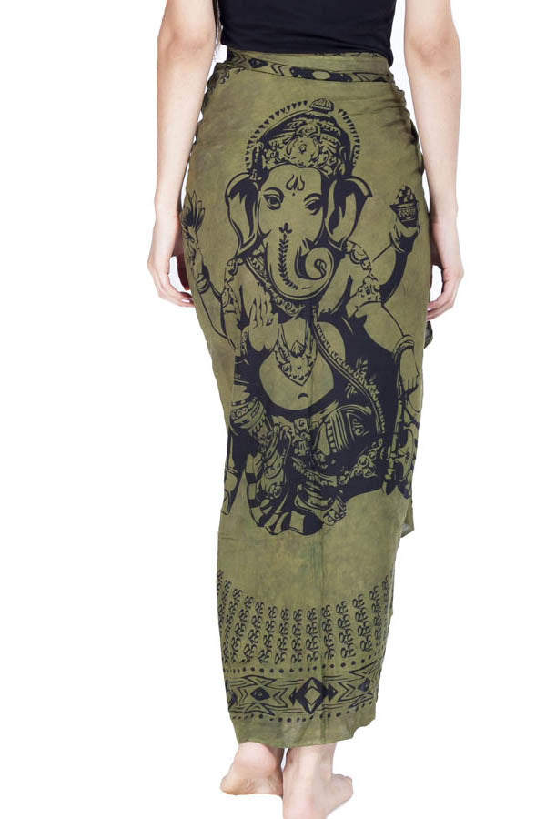 Ganesh Om Tie Dye Beach Sarong