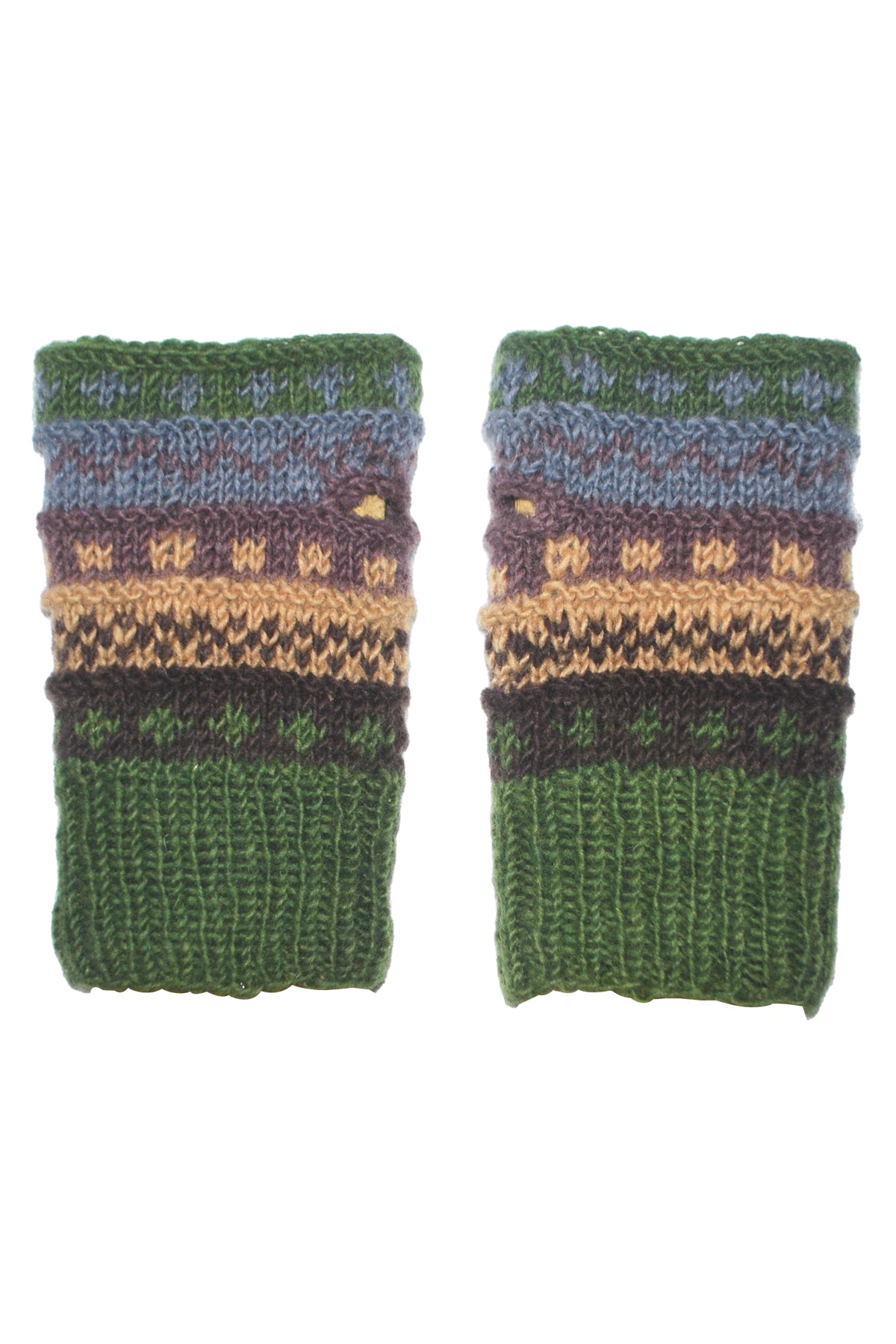 Winter hand knit handwarmer, fingerless Gloves