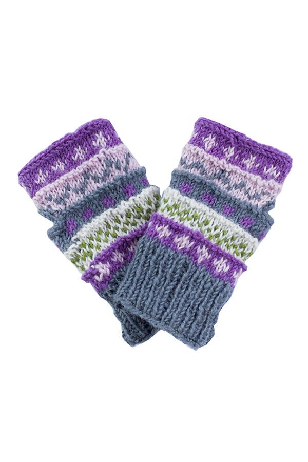 Winter hand knit handwarmer, fingerless Gloves