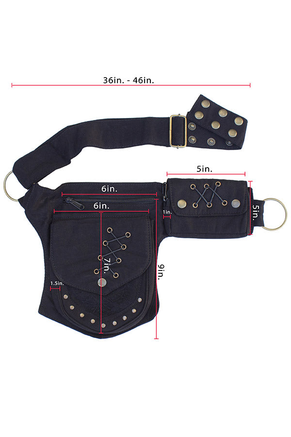 Festival Utility Belt, Hip Bag with Leg Strap PDF pattern