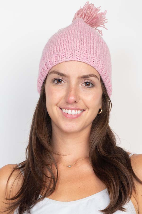 Wool PomPom Hat