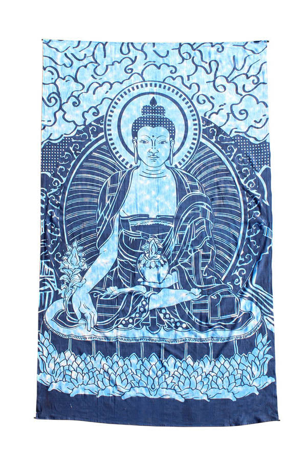 Seated Buddha Stonewashed Tapestry