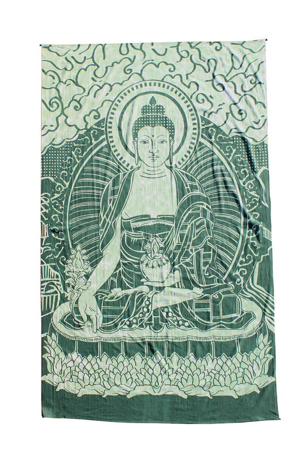 Seated Buddha Stonewashed Tapestry