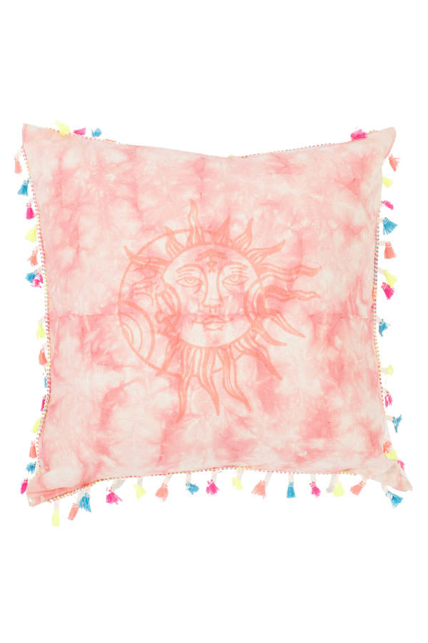 Tie Dye Lace Printed Throw Pillow Cover