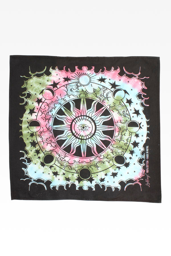 Eye Sun Moon Bandana/12Pcs