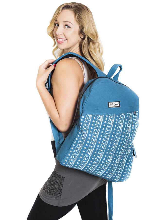 Funky Striped Om Backpack