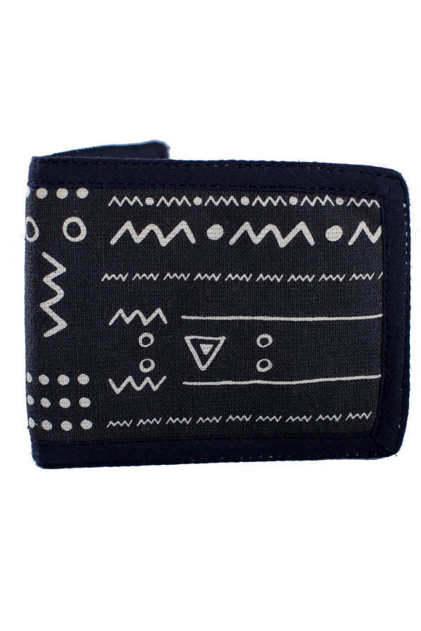 Bi Fold Printed Cotton Wallet