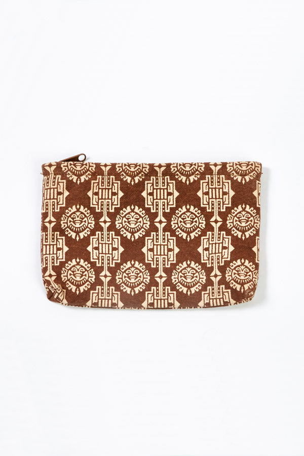 Boho Canvas Zipper Pouch