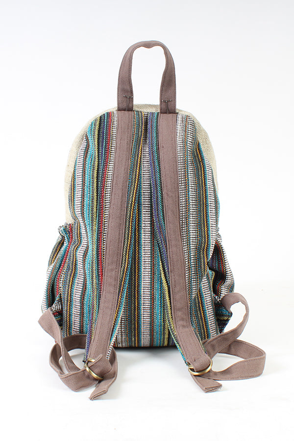 Hemp Rustic Stripe Backpack